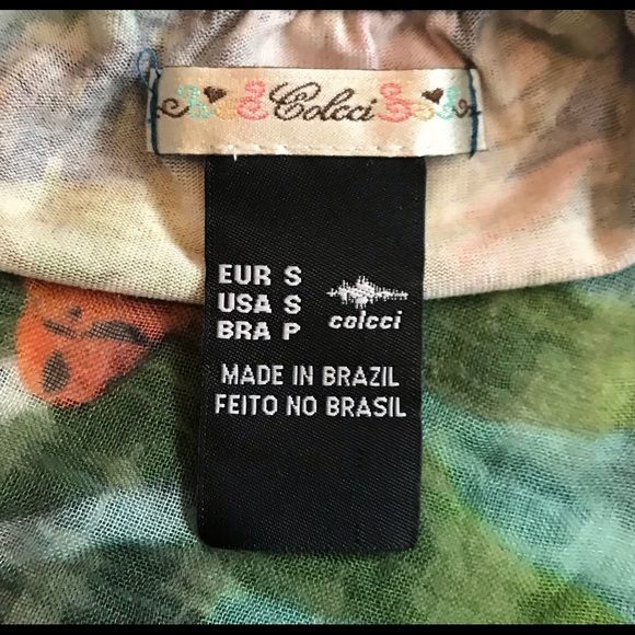 NWOT Colcci Brazilian Designer Tropical Floral Sundress Size Small - Picture 10 of 17